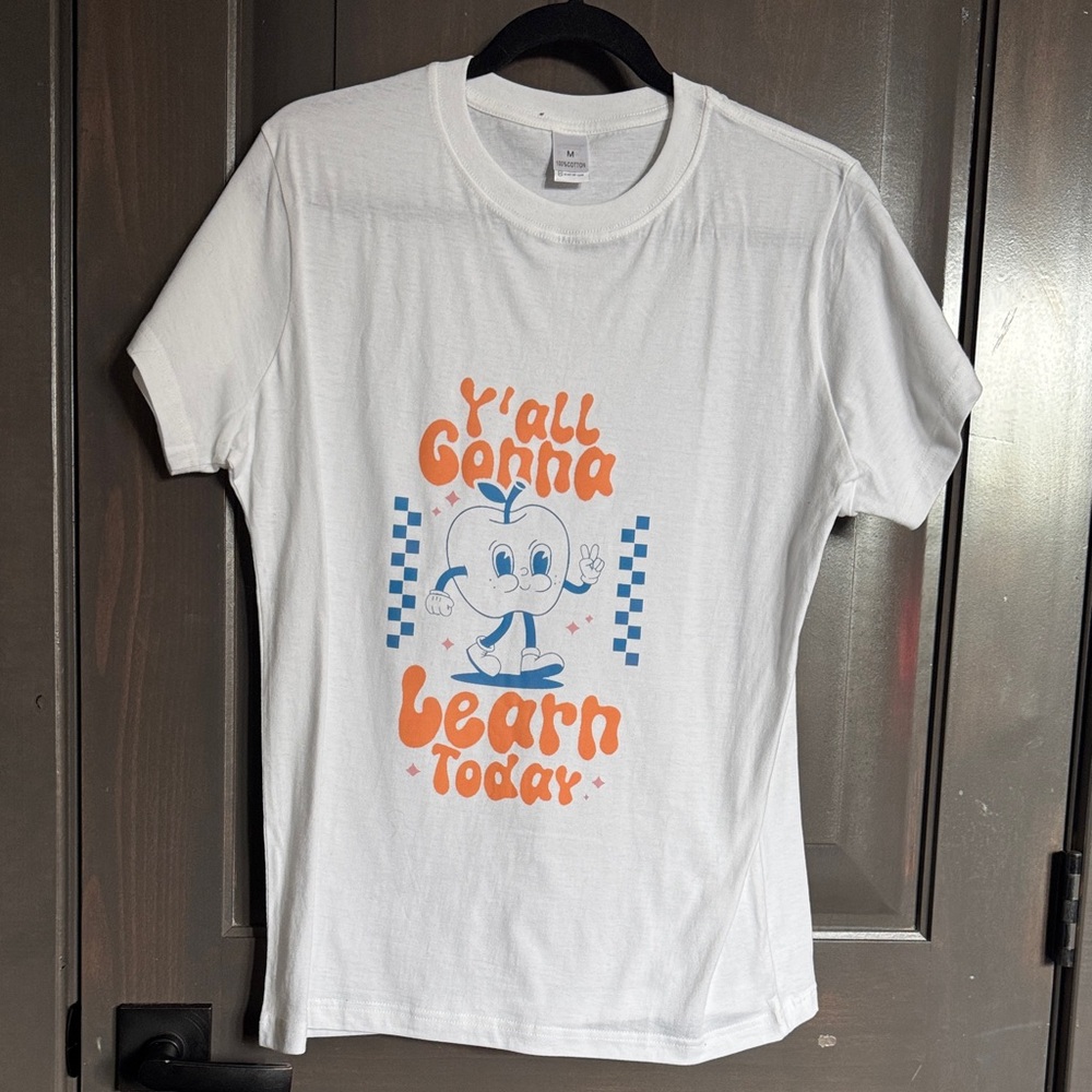 White Graphic Kids T-Shirt